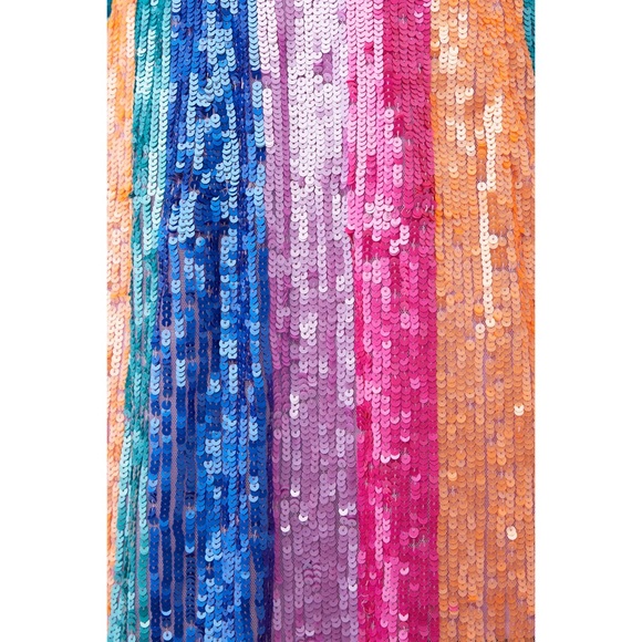 SMYM | Sequin Stripe Dress. - Picture 12 of 12